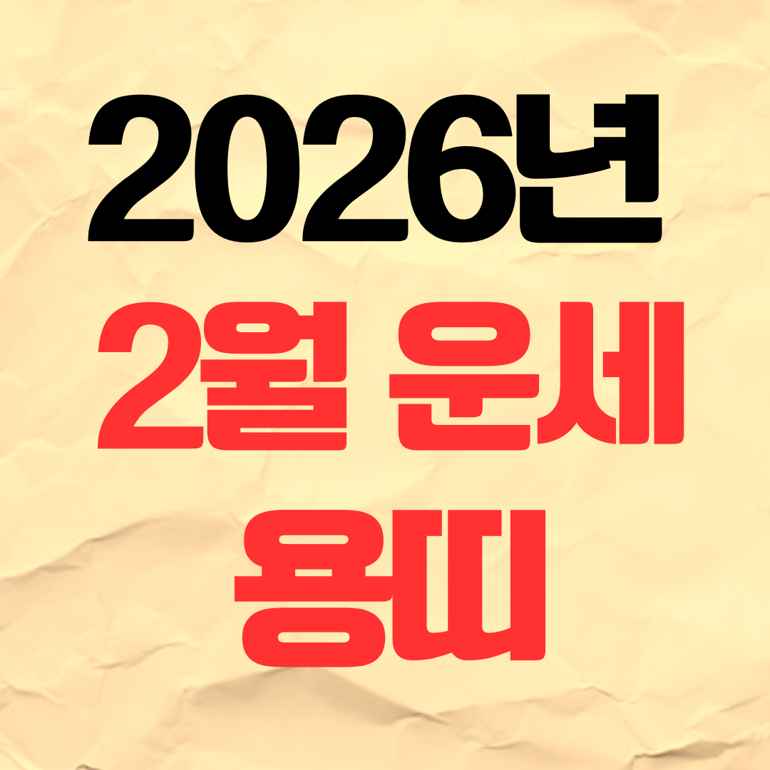 2026년 2월 용띠 운세 재물운 연애운 건강운 직장운