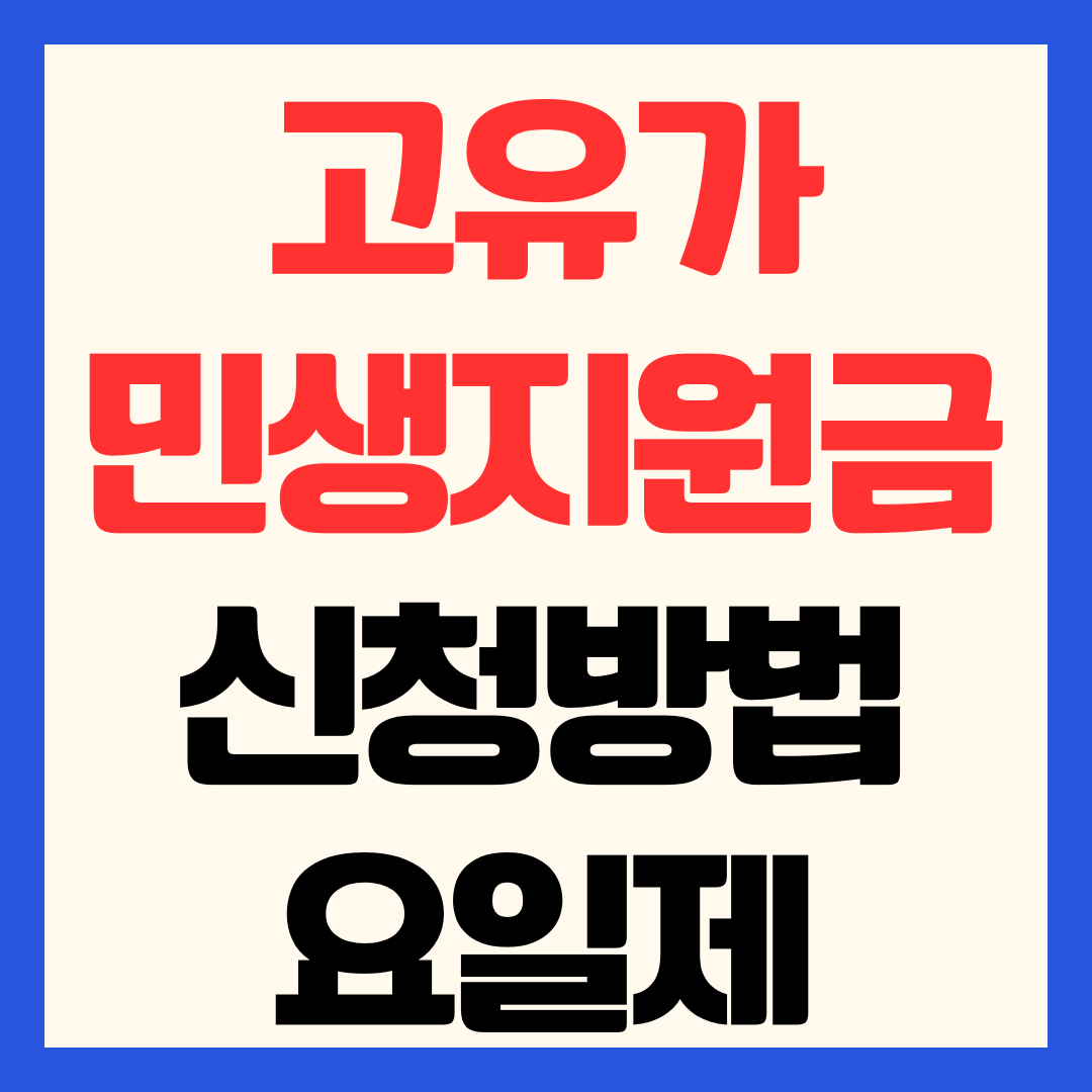민생지원금 2026 신청방법과 신청기간 요일제 총정리