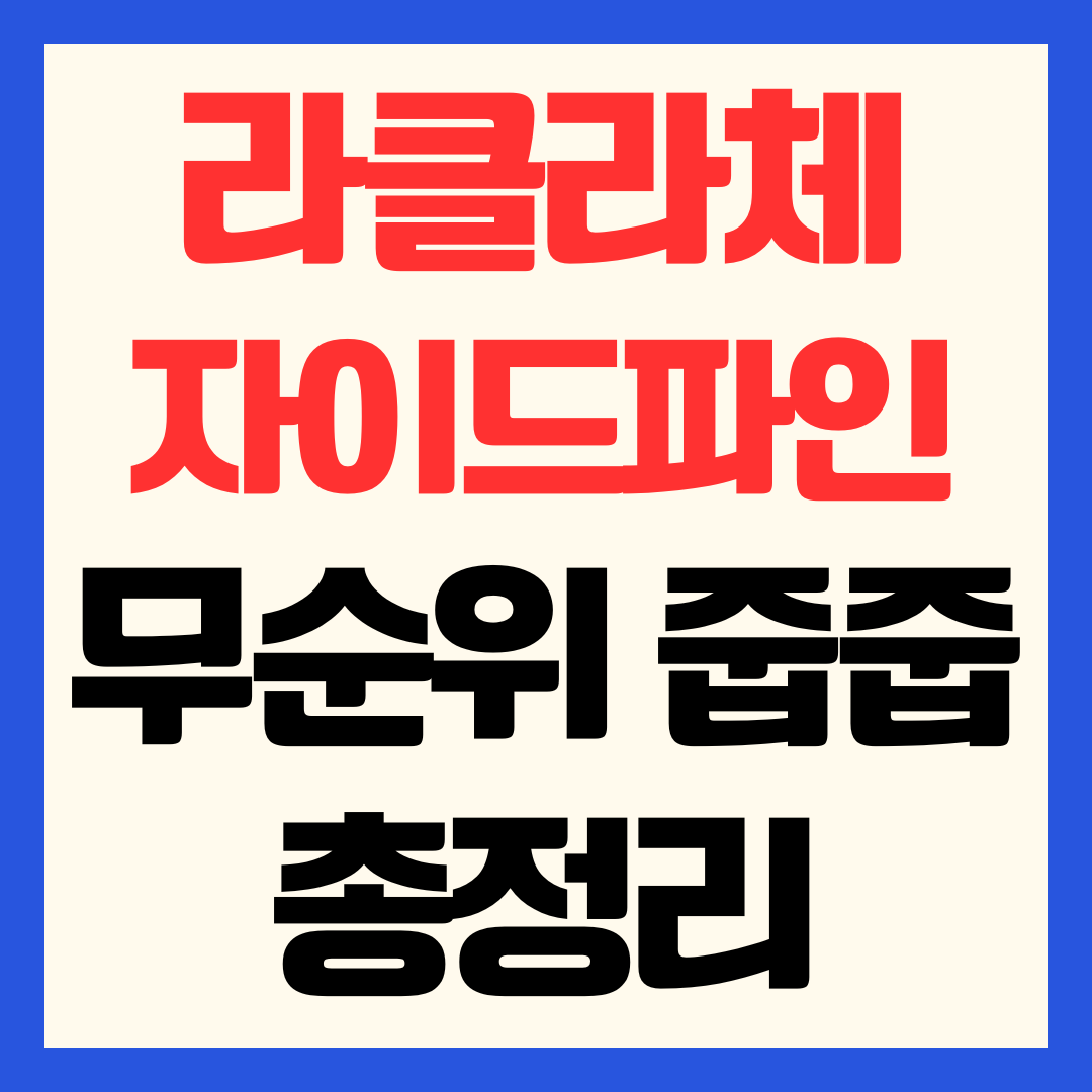 라클라체자이드파인 줍줍 무순위 청약 일정 분양가 자격 안전마진 평면도 총정리
